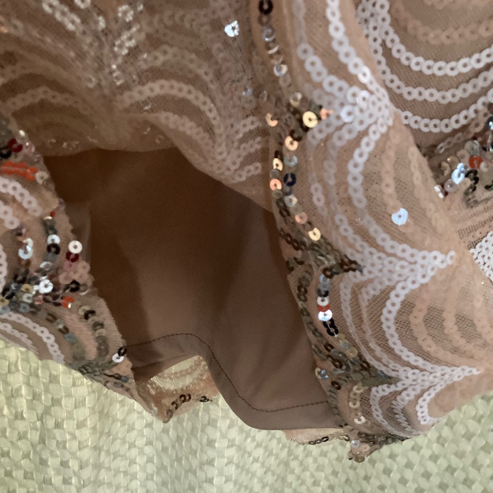 Crystal Doll sequin halter dress sz 11 junior - Picture 8 of 10